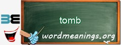 WordMeaning blackboard for tomb